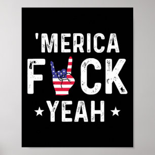Poster Divertido América Sim 4 De Julho