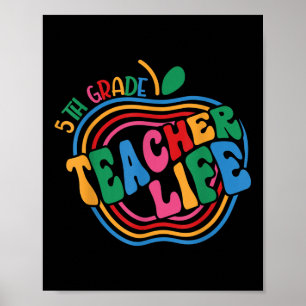 Poster Divertido Apple Professor Apreciado 5ª Série De Vo