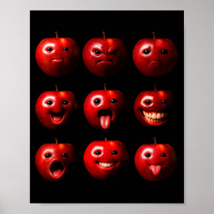 Poster Divertido Bobo Ai Gen Z Meme Brainrot Humor Fruta