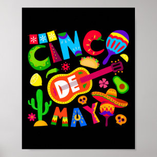 Poster Divertido Cinco De Mayo Mexicano 5 De Mayo Vamos F