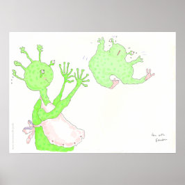 Póster Divertido com a vovó!