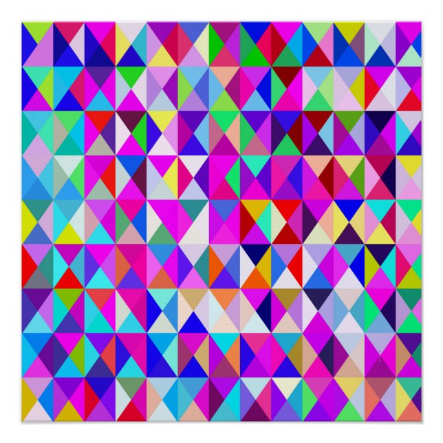 Póster Divertido com geometria.... (Frente)