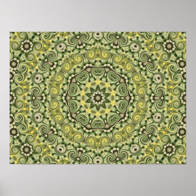 Poster Divertido com o Verde limão (Frente)