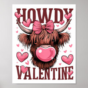 Poster Divertido Cumprimento de Dia dos Namorados Vaca da