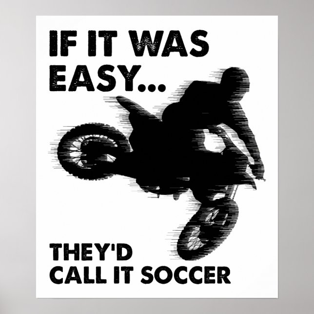 Poster Divertido de Futebol Fácil (Frente)