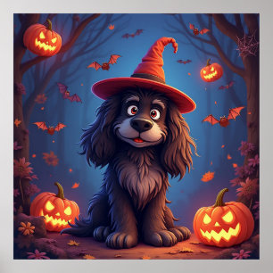Poster 🎃 Divertido Decoração de Casa Cartoon Assustador 