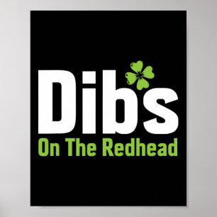 Poster Divertido Dia de São Patrício Irlandês Trevo Dibs