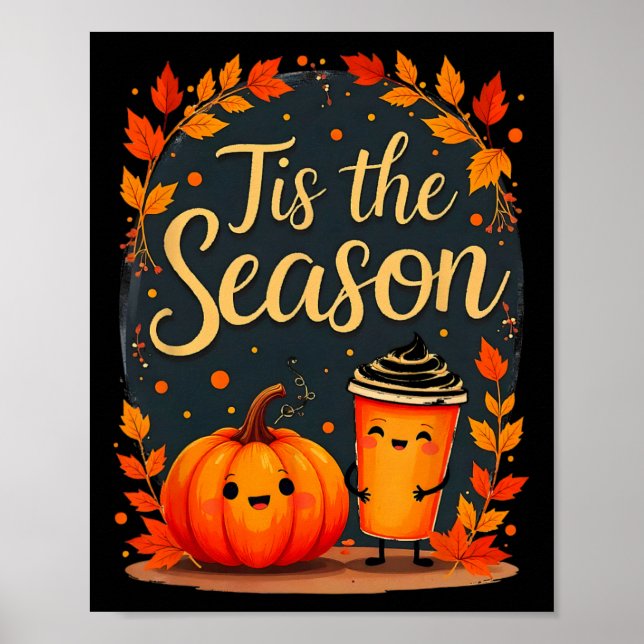 Poster Divertido É a Temporada Abobrinha Tempero de Abóbo (Frente)
