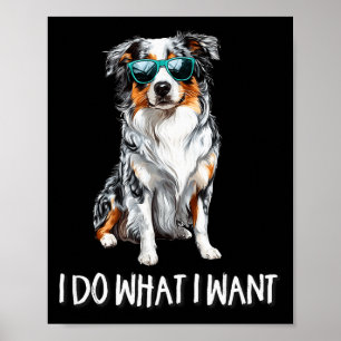 Poster Divertido Faça O Que Eu Quero Blue Merle Australia