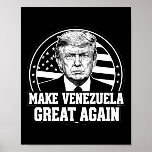 Poster Divertido Faça Venezuela Grande Novamente Trump Pe