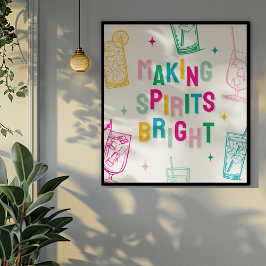 Póster Divertido Fazer Colorido Espirita Brilhante