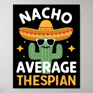 Poster Divertido Nacho Ator Mediano Cinco De Mayo Mexican
