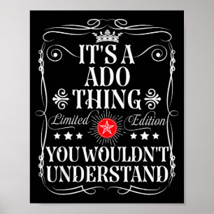 Poster Divertido Nome Ado Vintage S E Nome Ado É Uma Cois