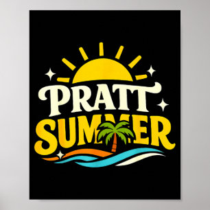 Poster Divertido retro pratt verão califórnia político