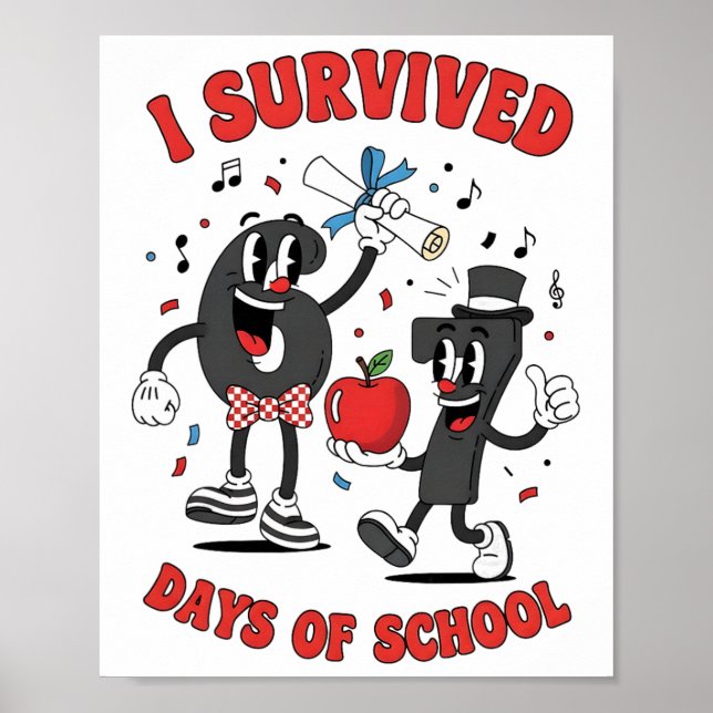 Poster Divertido Seis Sete 67 Escola Meme Números Profess (Frente)