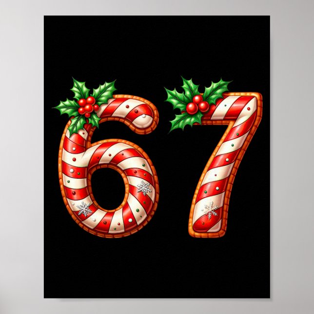 Poster Divertido Seis Sete 67 Meme Geração Alpha Gíria 6  (Frente)