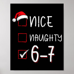 Poster Divertido Seis Sete 67 Meme Legal Safado Natal Shi