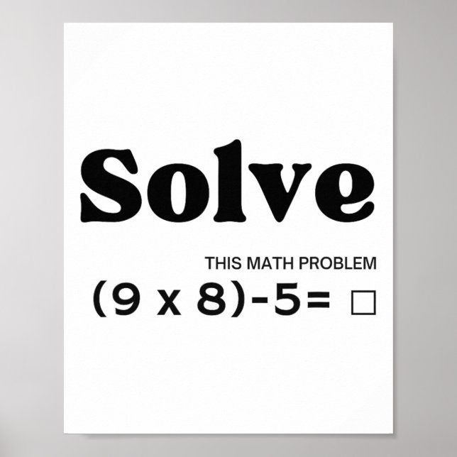 Poster Divertido Seis Sete 67 Meme Pemdas Escola Professo (Frente)