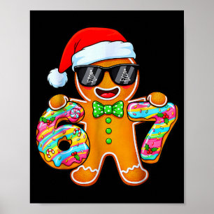 Poster Divertido Seis Sete 67 Pão de Mel Natal Meninos Na