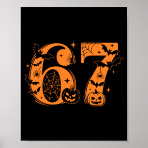 Poster Divertido Seis Sete 6 7 Design de Meme Casais Hall