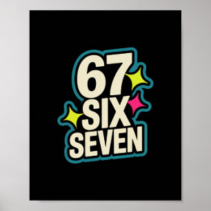 Poster Divertido Seis Sete 6 7 Meme 1