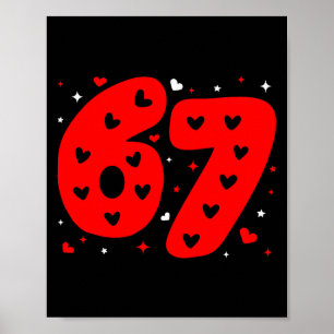 Poster Divertido Seis Sete 6 7 Meme Geração Alpha Gíria 6