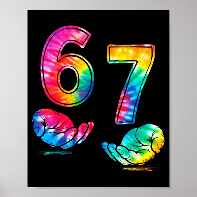 Poster Divertido Seis Sete 6 7 Meme Geração Alpha Gíria 6 (Frente)
