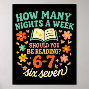 Poster Divertido Seis Sete 6 7 Meme Professor Design Para