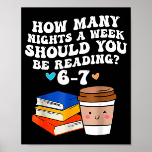 Poster Divertido Seis Sete 6 7 Meme Professor Lendo 6-7 6