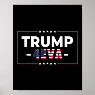 Poster Divertido Trump 4eva Para Sempre Mulheres 47º Supo