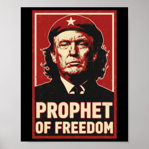 Poster Divertido Trump Che Guevara Profeta Do Amor à Libe