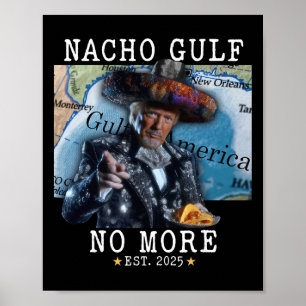 Poster Divertido Trump Nacho Golfo Não Mais Golfo De Amér