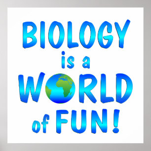 Póster Divertimento da biologia