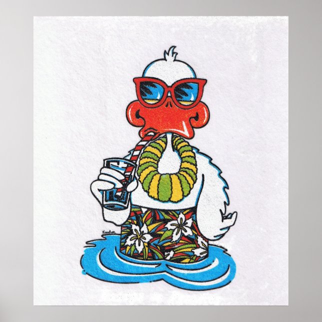 Poster Divertimento humor de férias (Frente)