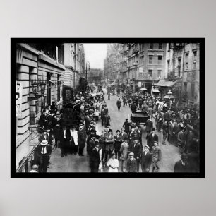 Póster Divertimento judaico do ano novo na zona leste de