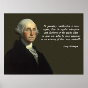 Póster Dívida pública de Washington