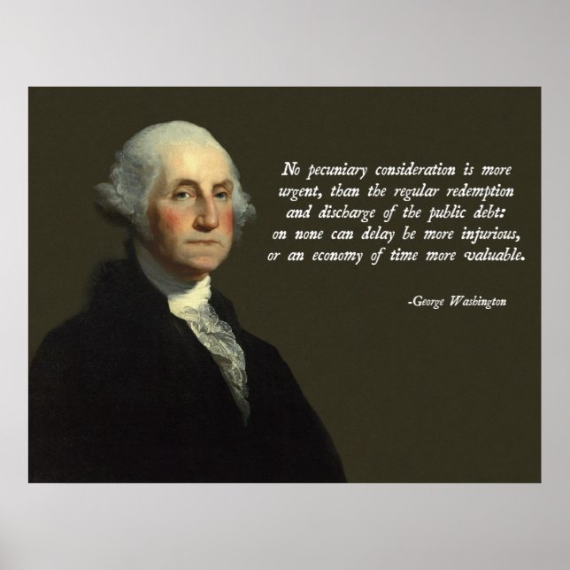 Póster Dívida Pública Washington (Frente)