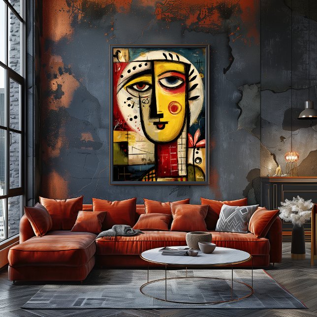 Poster Divided Presence — Contemporary Abstract  (Criador carregado)