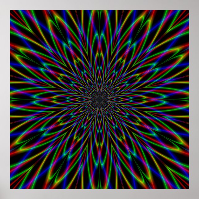 Poster Dividindo o Atom em preto (Frente)
