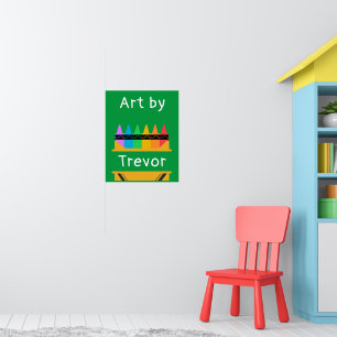 Poster Dividir Crianças Personalizadas Crayon Box