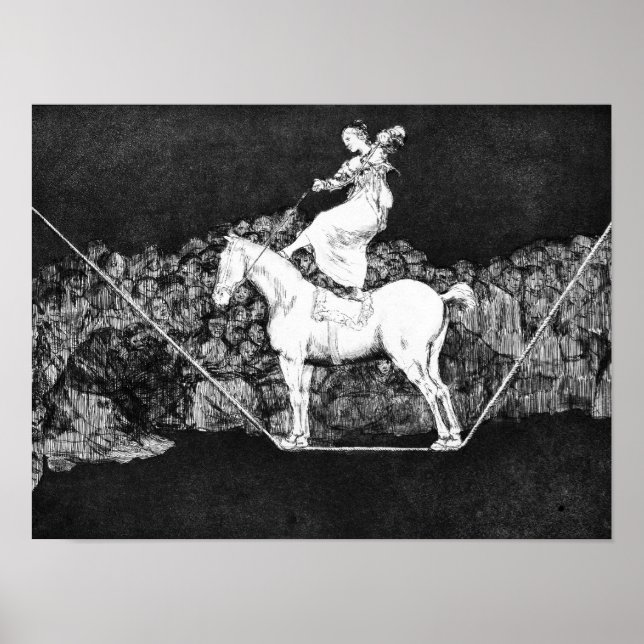 Poster Dividir pontual, Claro Folly de Francisco Goya (Frente)