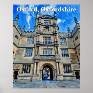 Poster Divindade em Stone - Biblioteca Bodleian, Oxford