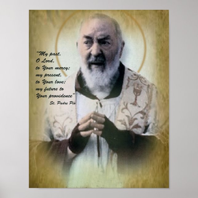 Poster Divine Trust, Padre Pio (Frente)