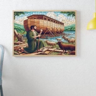 Poster Divino de Arca de Noé Chamando Desdobra