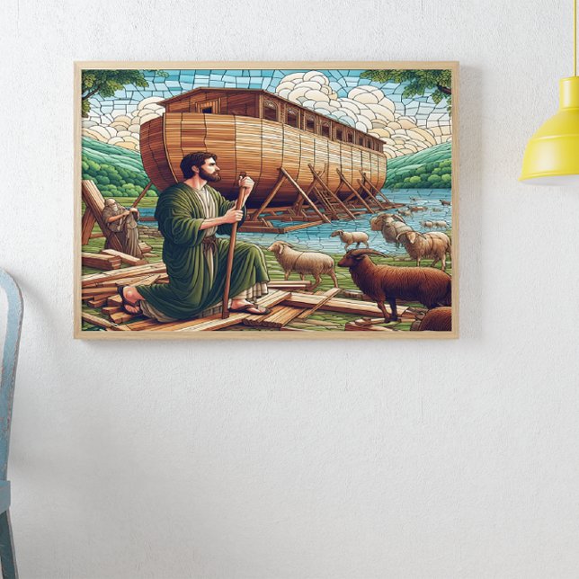 Poster Divino de Arca de Noé Chamando Desdobra (Criador carregado)