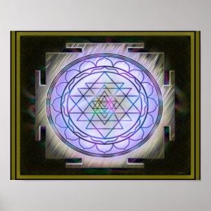 Poster divino de Sri Yantra13