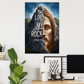 Poster Divino Fé: O Senhor é a minha pedra