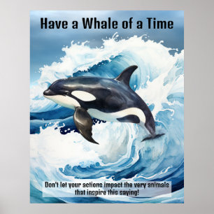 Poster "Divirta-se à Grande" Expressão Idiomática Fundame