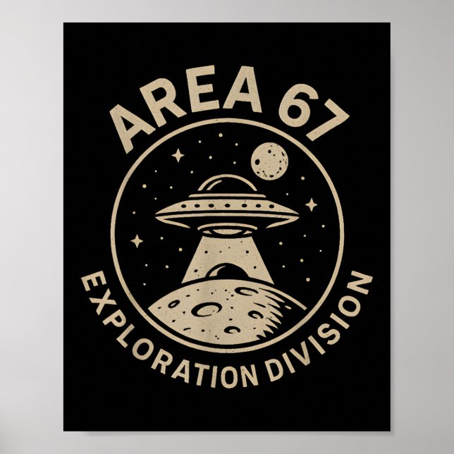 Poster Divisão de Exploração da Área 67 Meme Divertido 67 (Frente)