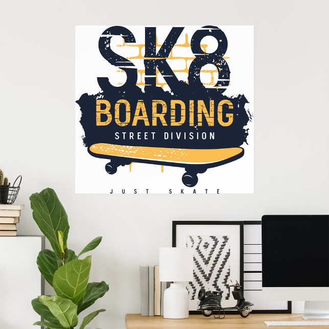 Poster Divisão de Rua Skateboard (Criador carregado)